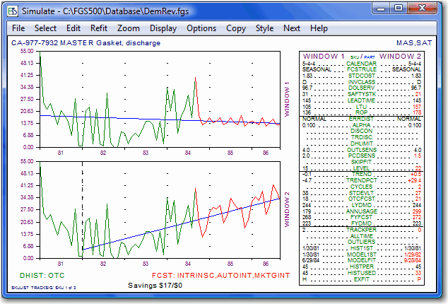 SKU with a tracking signal