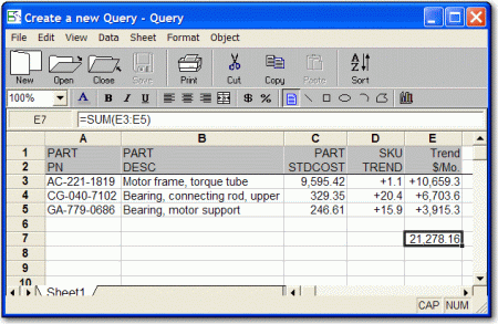 Query Output